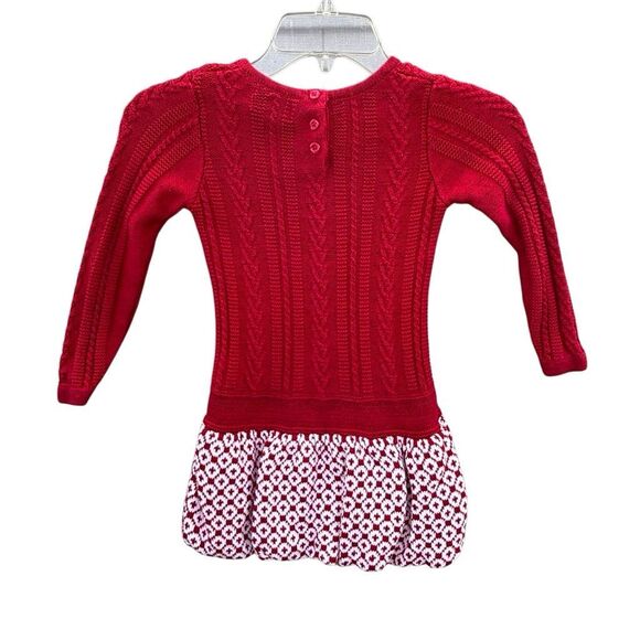 Bundle 3 Formal Dresses Toddler Girl Size 3T Red Pink White Winter Holiday - Picture 8 of 9